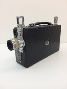 Vintage Cine Kodak Model K Movie Camera with Case & Roll of Film